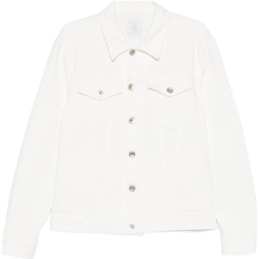 Eleventy giacca denim con tasca - bianco