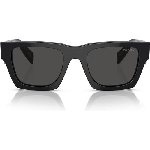 Prada occhiali da sole pra06s 16k08z nero/grigio scuro unisex