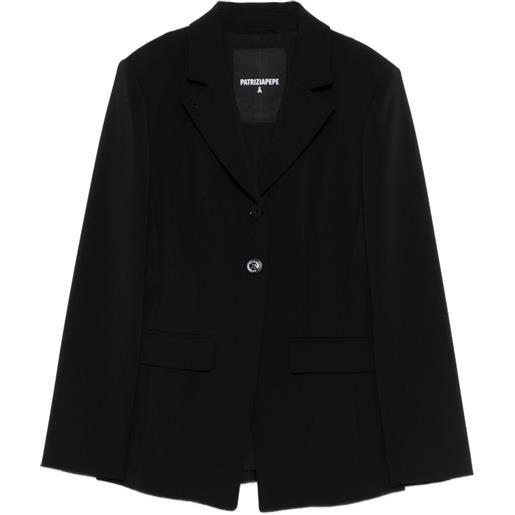 Patrizia Pepe blazer con revers a lancia - nero