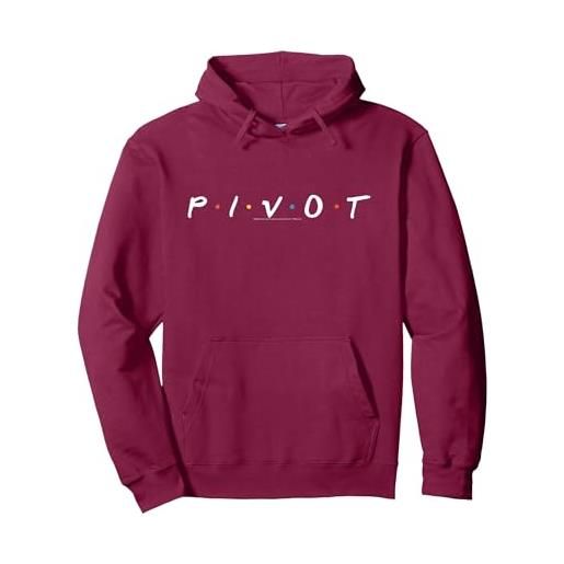 Friends pivot logo felpa con cappuccio, unisex per adulti, navy, s
