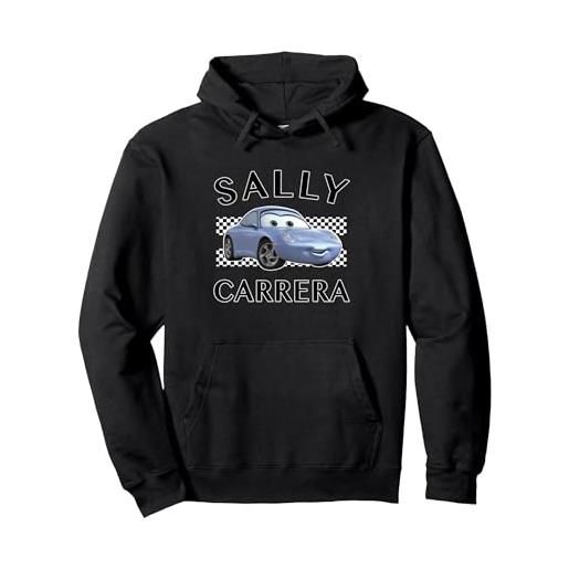 Disney pixar cars sally carerra finish felpa con cappuccio, unisex per adulti, viola, xl
