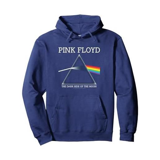 Pink Floyd il lato oscuro della luna felpa con cappuccio, unisex per adulti, navy, m