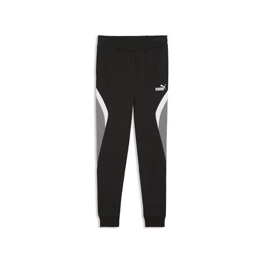 PUMA pantaloni sportivi a blocchi di colore essentials da uomo xxl, black