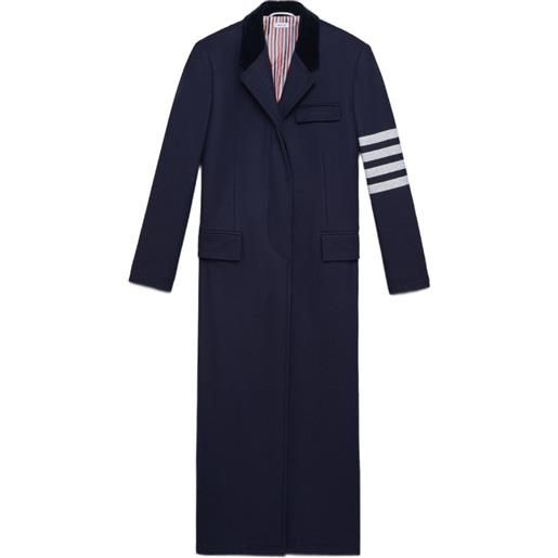 Thom Browne cappotto melton - blu