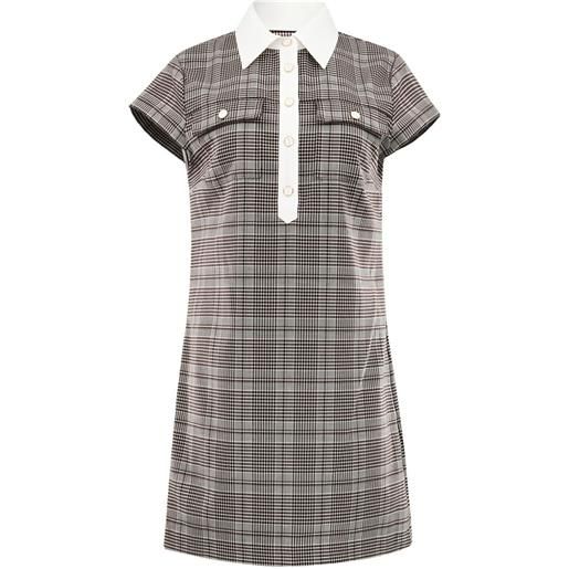 alice + olivia abito midi - marrone