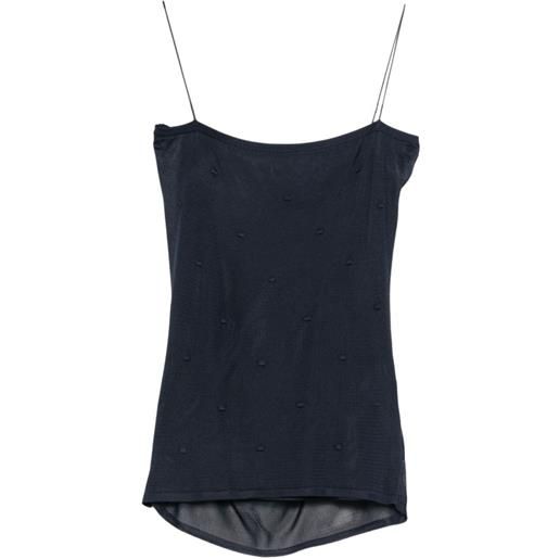 Jacquemus canotta plumetis - blu