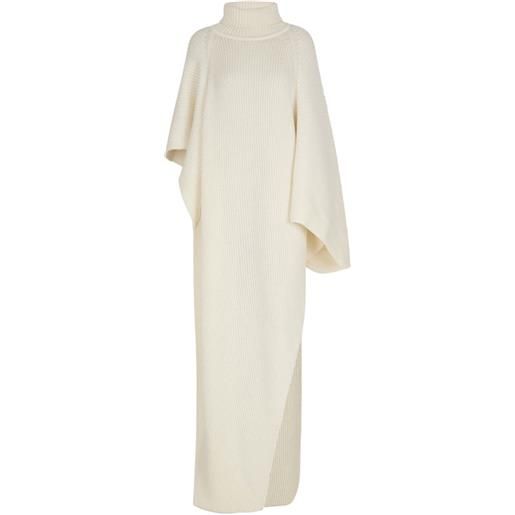 Balmain mantella asimmetrica - bianco