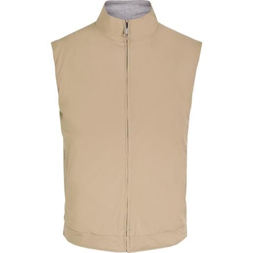 Aurélien gilet reversibile asg grey con zip - toni neutri