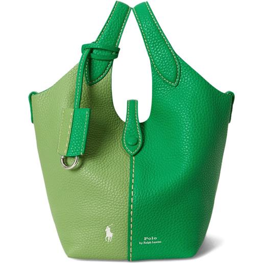 Polo Ralph Lauren borsa tote polo play piccola - verde
