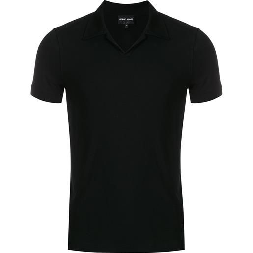 Giorgio Armani polo a manica corta - nero