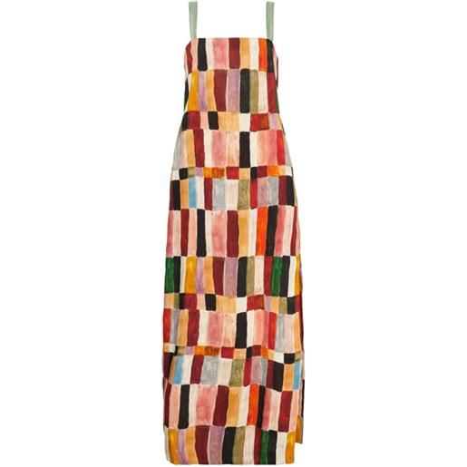 ALEMAIS abito midi marjorelle con decorazione - rosso