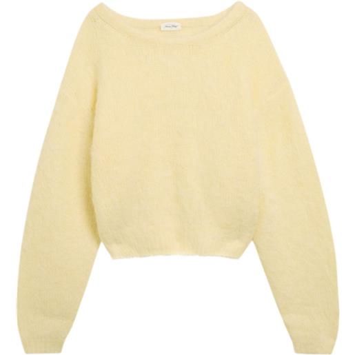 American Vintage maglione con scollo a barca - giallo