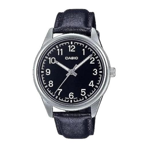 Casio Orologio Uomo Modello TFV8 - Quadrante Analogico, Cinturino In Pelle, Nero, Cassa 46x40mm, Impermeabile 30m - 3