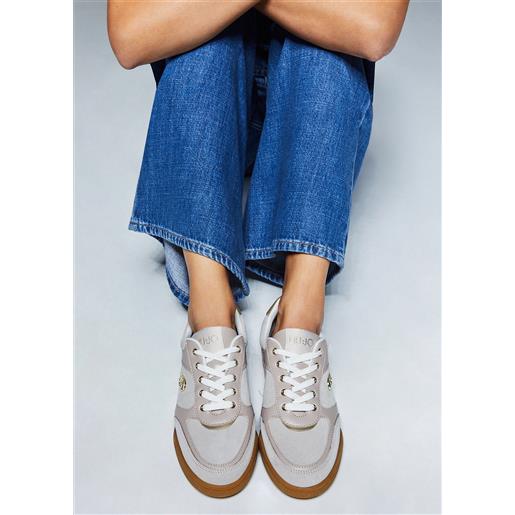 LIUJO liu jo sneakers in suede, tortora