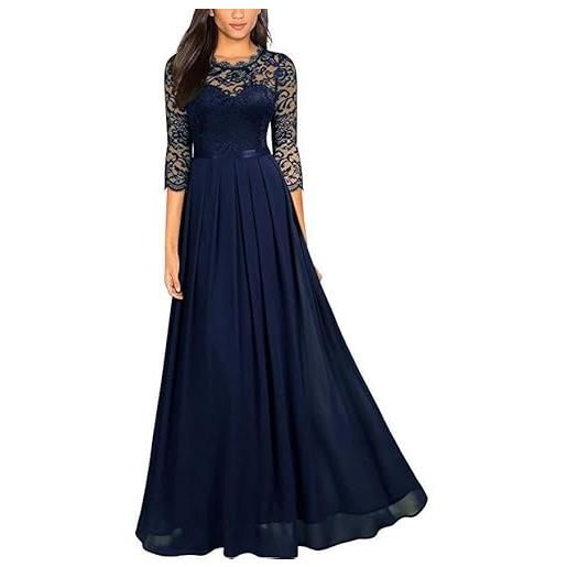 LKRSEEF abiti da cerimonia abito cerimonia donna vestito sposa prom dress long matrimonio allattamento elegante lungo vestiti madre monospalla boho chic 4xl stile impero sera curvy tulle modelli lunghi