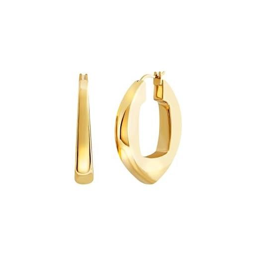 Breil Stylize Collana Donna In Acciaio – Minimal Con 5 Pendenti Esagonali, Regolabile 37-47 Cm