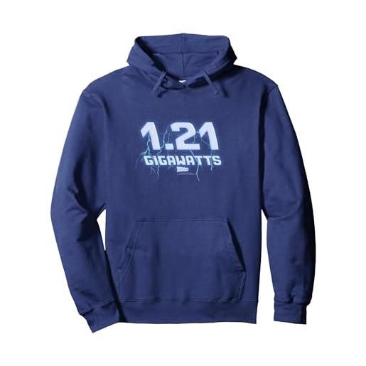 Back To The Future 1.21 gigawatts felpa con cappuccio, unisex per adulti, nero, xl