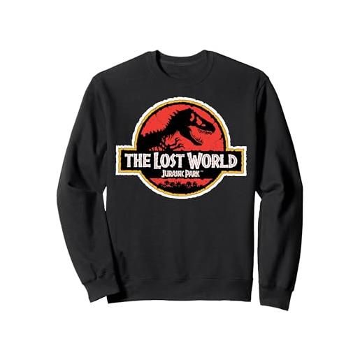 Jurassic Franchise jurassic park the lost world movie logo felpa, unisex per adulti, blu reale, xl