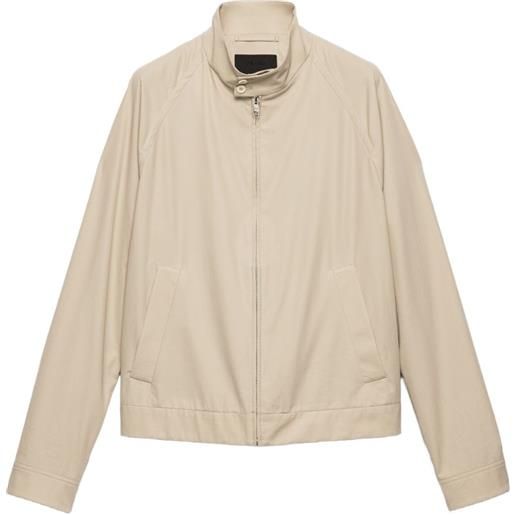 Prada giacca leggera in cotone - toni neutri