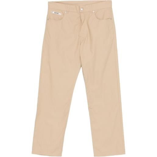 Moschino pantaloni con logo - toni neutri