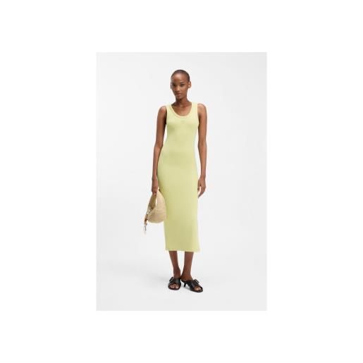 HUGO per donna. 50514521 abito beige nalimera [3315471], casual, cotone, senza maniche / cinghie