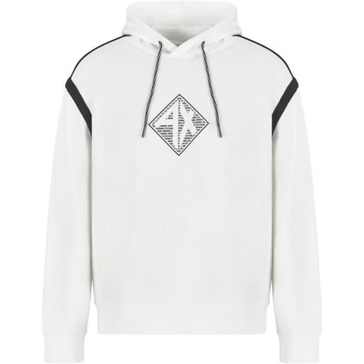 Armani Exchange felpa con stampa - bianco