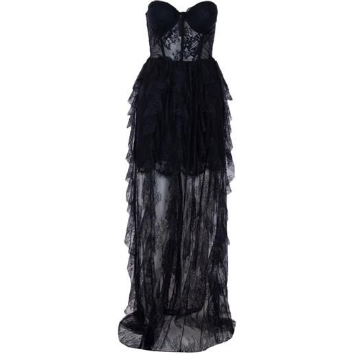 Aniye By abito con pizzo - nero