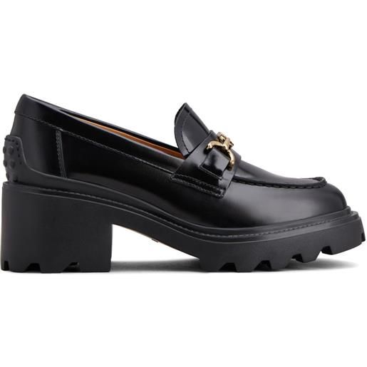 Tod's mocassini con tacco 60mm - nero