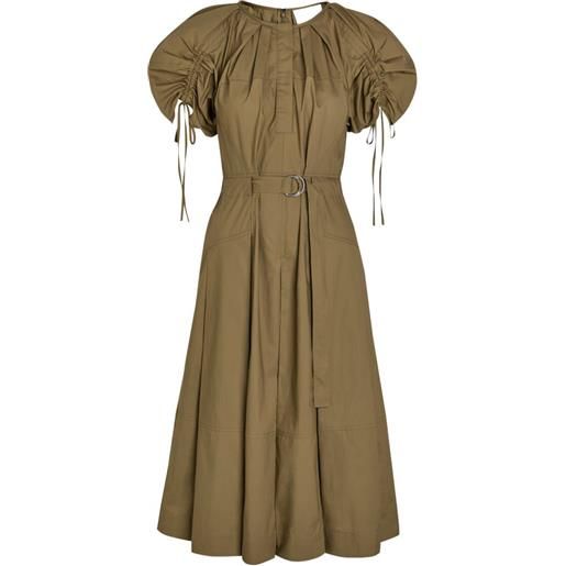 3.1 Phillip Lim abito midi con fibbia - verde