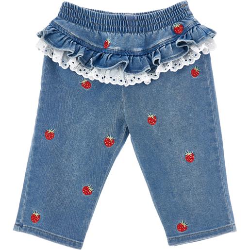 Monnalisa pantaloni jeans fragole