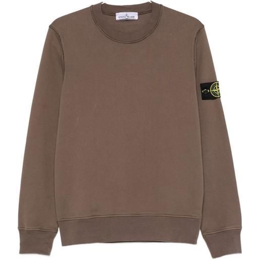Stone Island felpa con applicazione - marrone