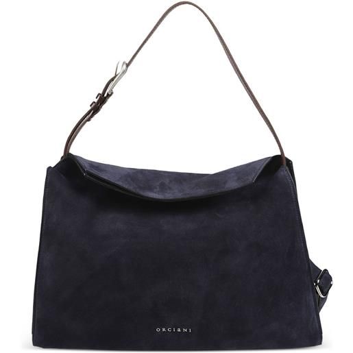 Orciani borsa a spalla in pelle - blu