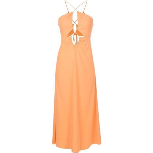 Nk abito lungo con dettaglio cut-out yasmin - arancione