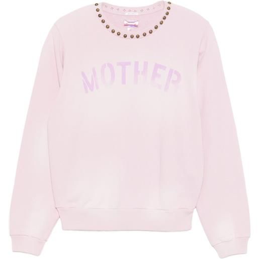 MOTHER felpa con logo - rosa
