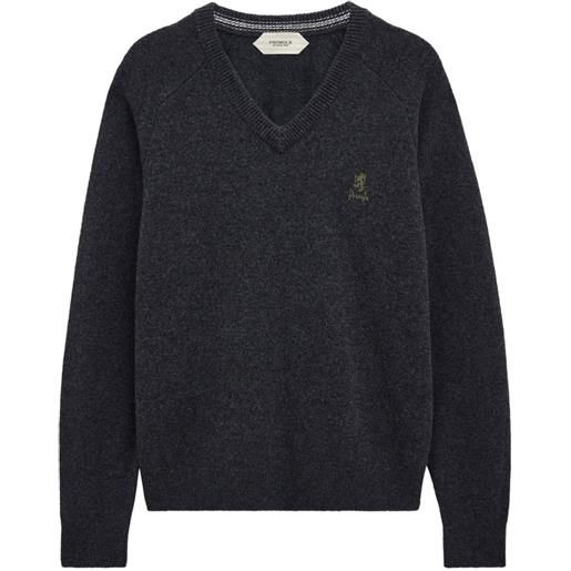 Pringle of Scotland maglione con scollo a v - grigio