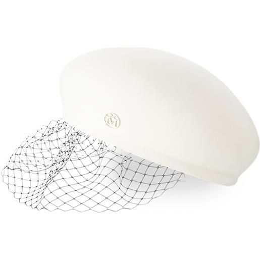 Maison Michel basco bonnie veil - bianco