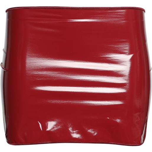 Oséree minigonna in finta pelle - rosso