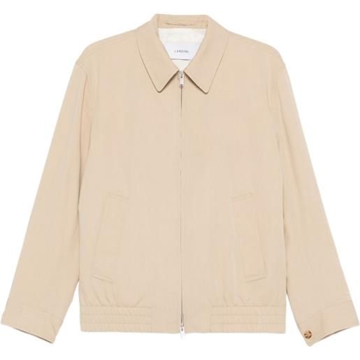 Lardini giacca aiden con zip - toni neutri