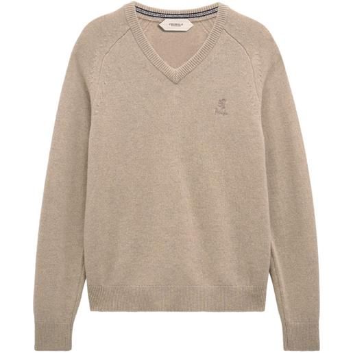 Pringle of Scotland maglione con scollo a v - toni neutri
