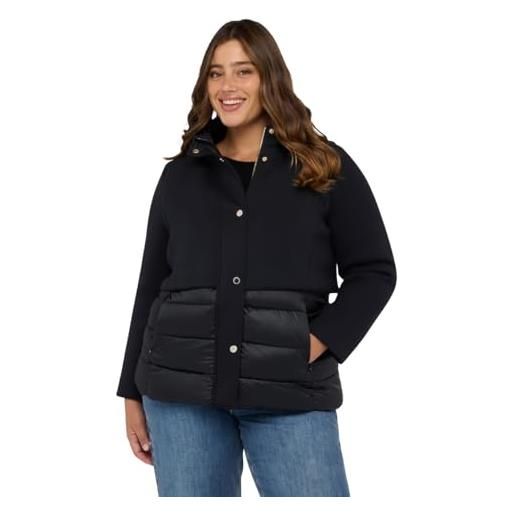 Giacca Con Cappuccio Relax Giacca FIORELLA RUBINO Curvy - Tessuto Spalmato Con Cappuccio, Primavera/Estate 2025 Giacca Fiorella Rubino Tessuto Spalmato