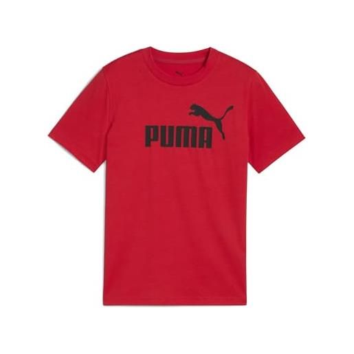 Puma t-shirt da ragazzo ess no. 1 logo tee b (confezione da 1), for all time red, 16 anni