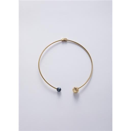 LIUJO liu jo collana regolabile con perle, color oro
