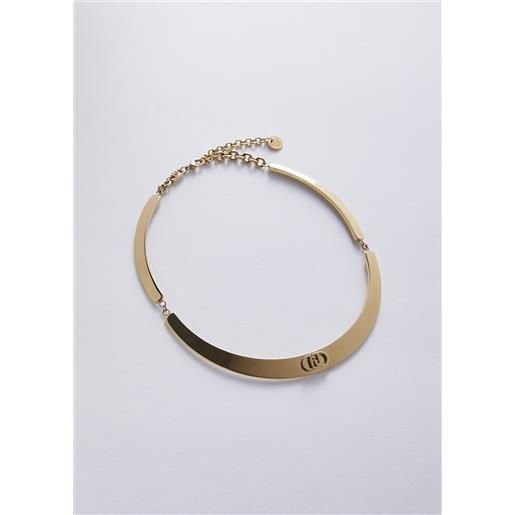 LIUJO liu jo collana con logo, color oro