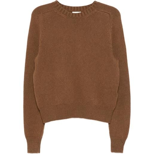 KHAITE maglione nera - marrone