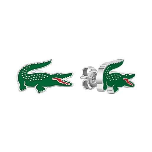 Lacoste orecchini a perno da uomo collezione arthor in acciaio inossidabile - 2040230