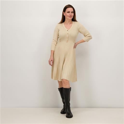 Nina Leonard abito midi in maglia misto viscosa