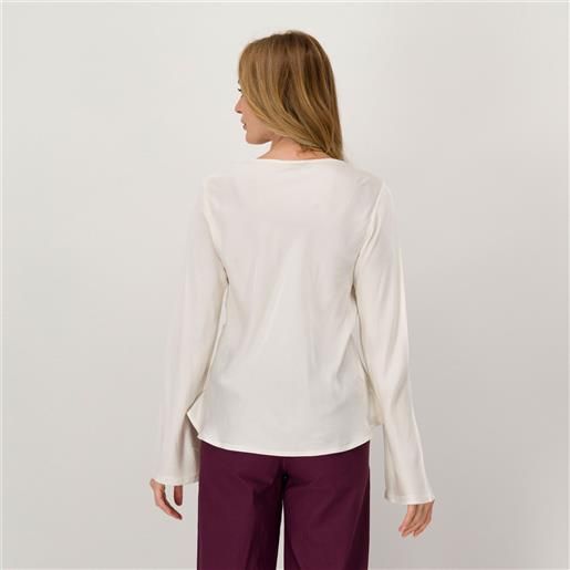 Enjoy blusa in raso di viscosa con motivo pieghe