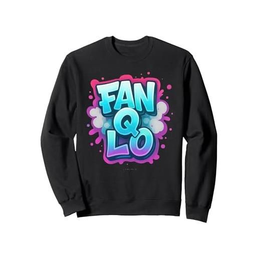 LUMOMIX scritta divertente fanqlo fanculo regalo simpatico ironico felpa, unisex per adulti, grigio scuro, xl