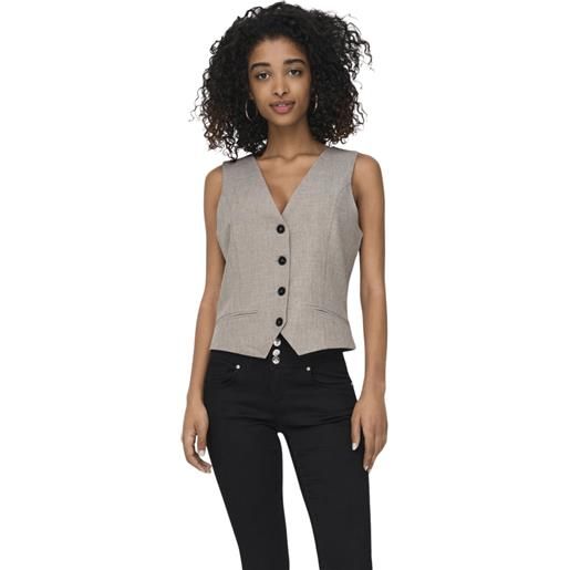 ONLY linda s/l mel fit waistcoat tlr noos fungi/melange gilet donna