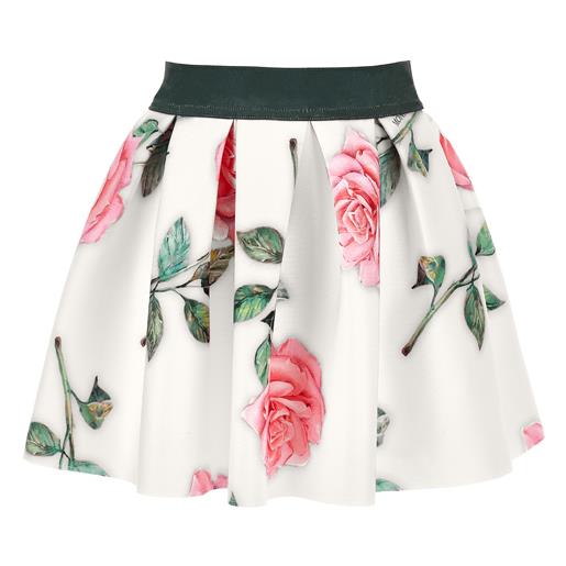 Monnalisa gonna con stampa rose